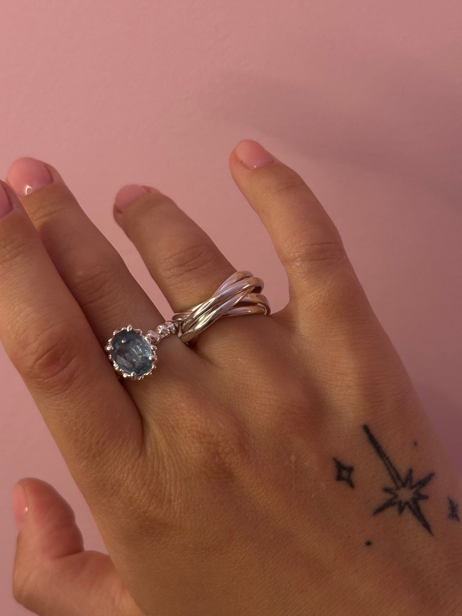 Каблучка «Апатит» з огранкою VEDEKHINAK.jewelry