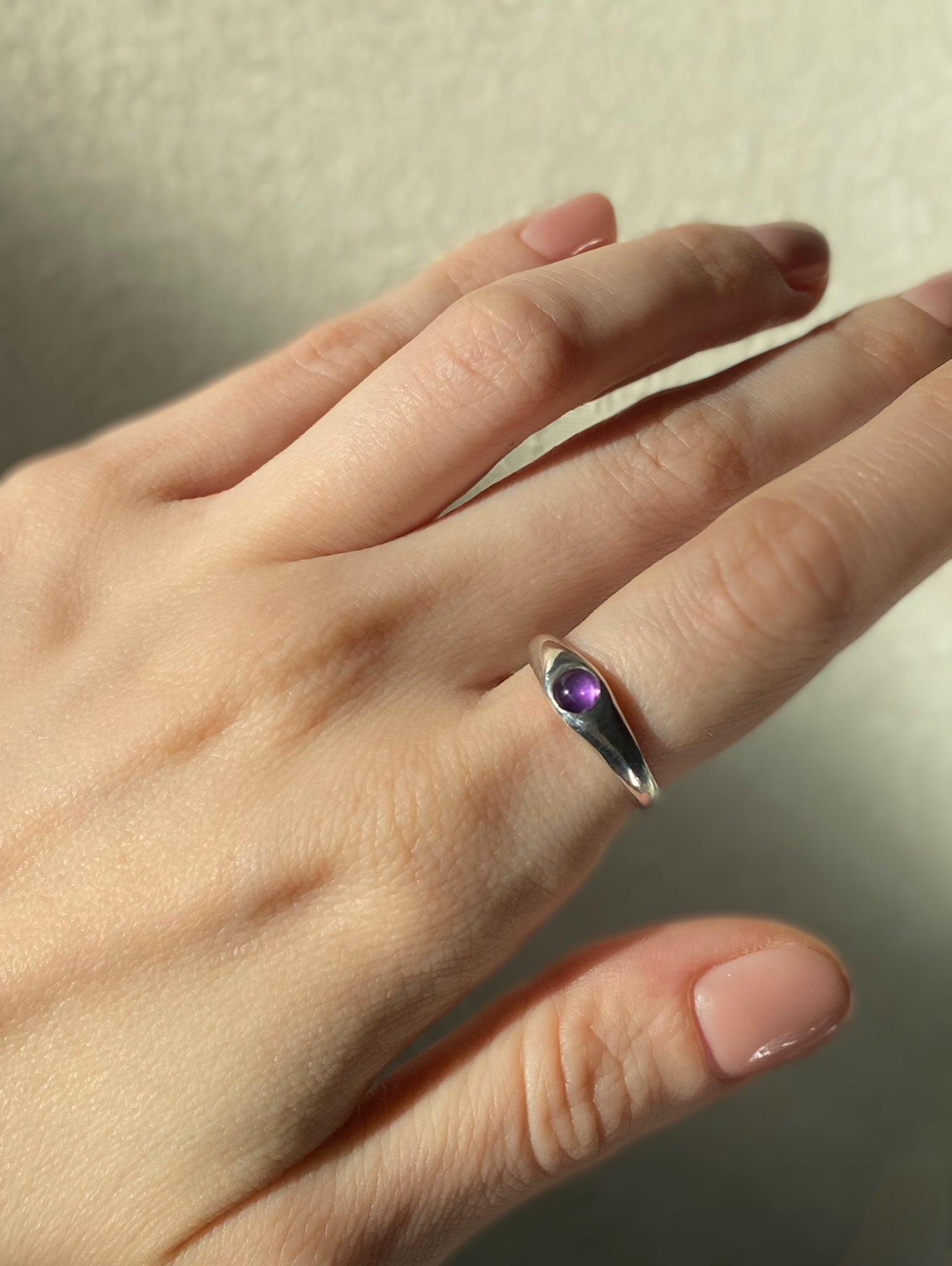 Перстень окоподібний з аметистом KAI Jewelry