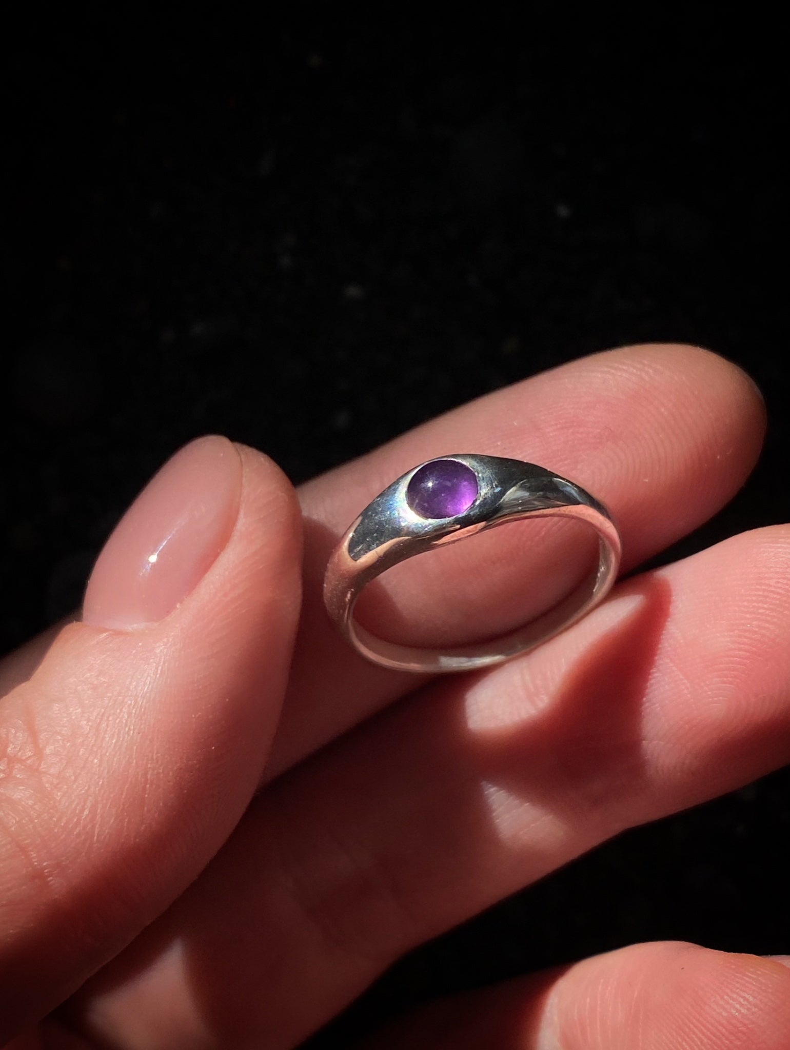 Перстень окоподібний з аметистом KAI Jewelry