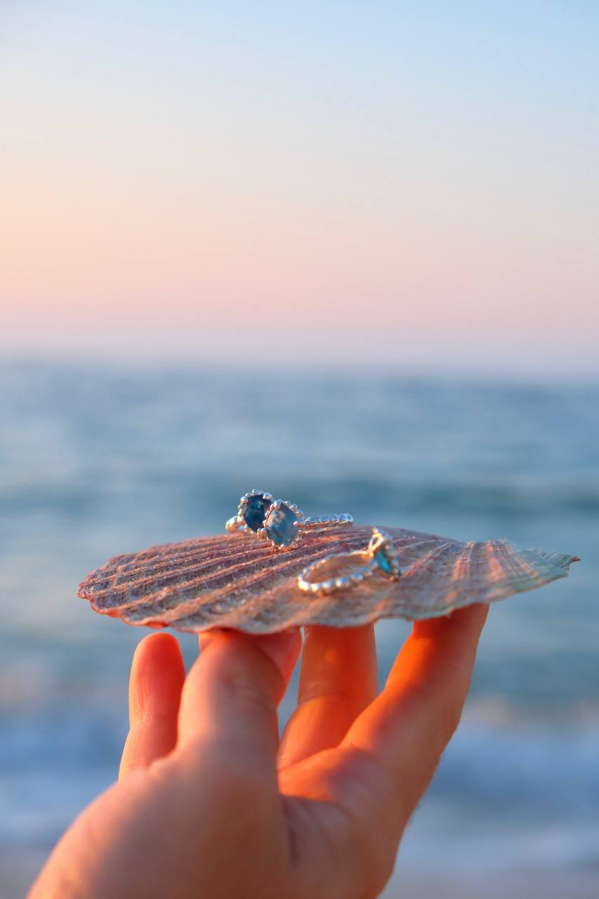 Каблучка «Апатит» з огранкою VEDEKHINAK.jewelry