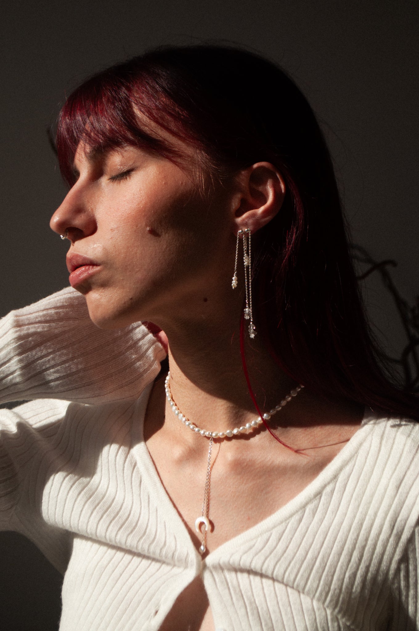 Сережки-трансформери з херкімерськими алмазами