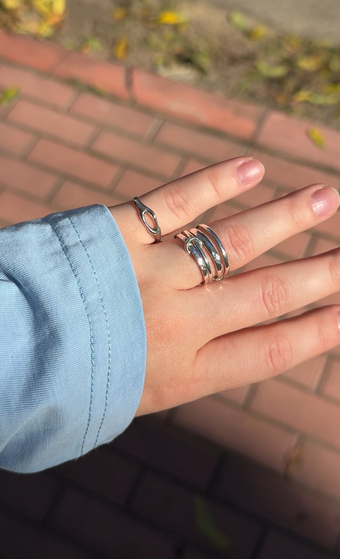 Каблучка "Альянс" з 4 кілець Breath Jewelry