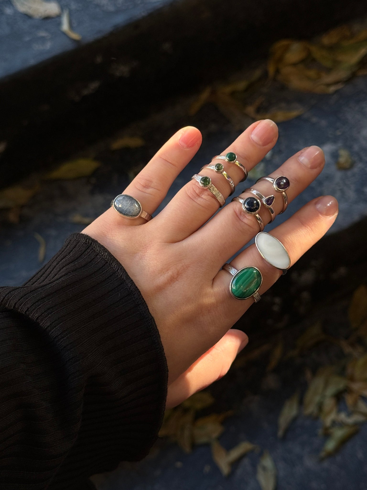 Каблучка Крапля з аметистом Kraplya jewelry