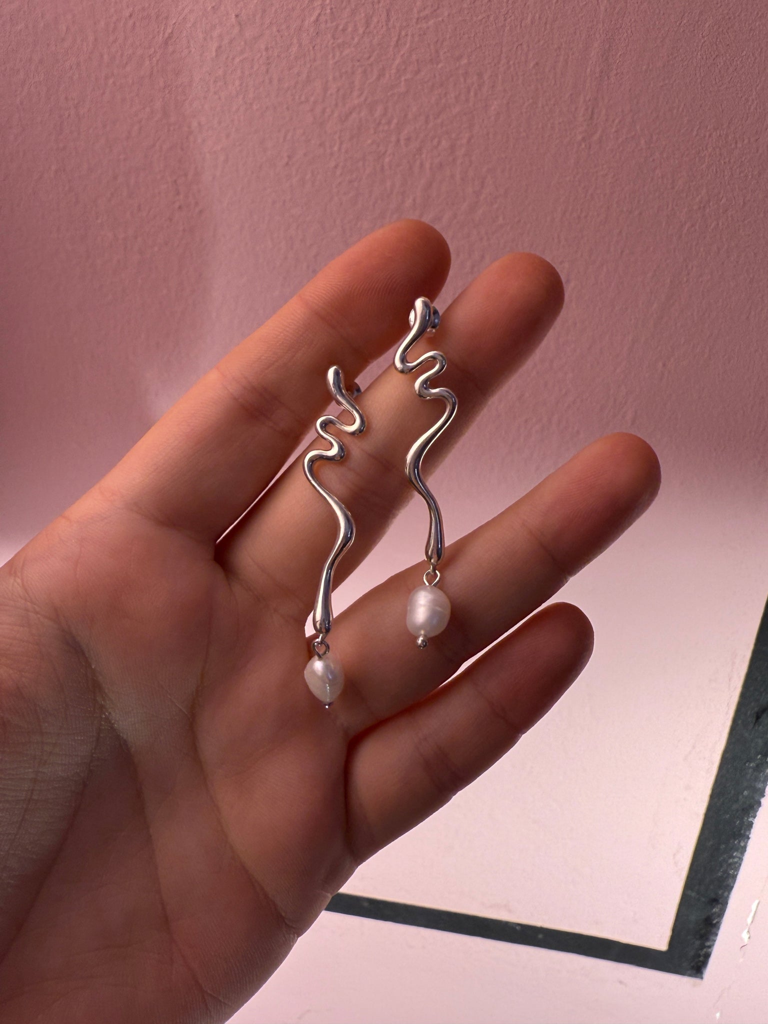 Сережки "Потік" Basenko jewelry