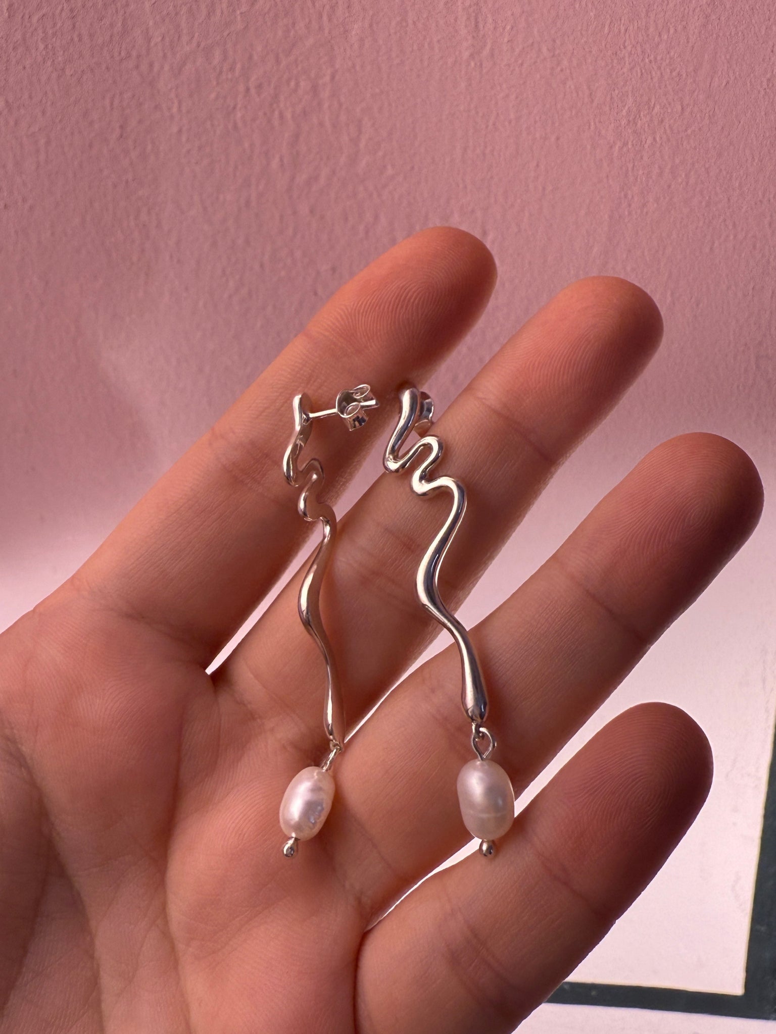 Сережки "Потік" Basenko jewelry