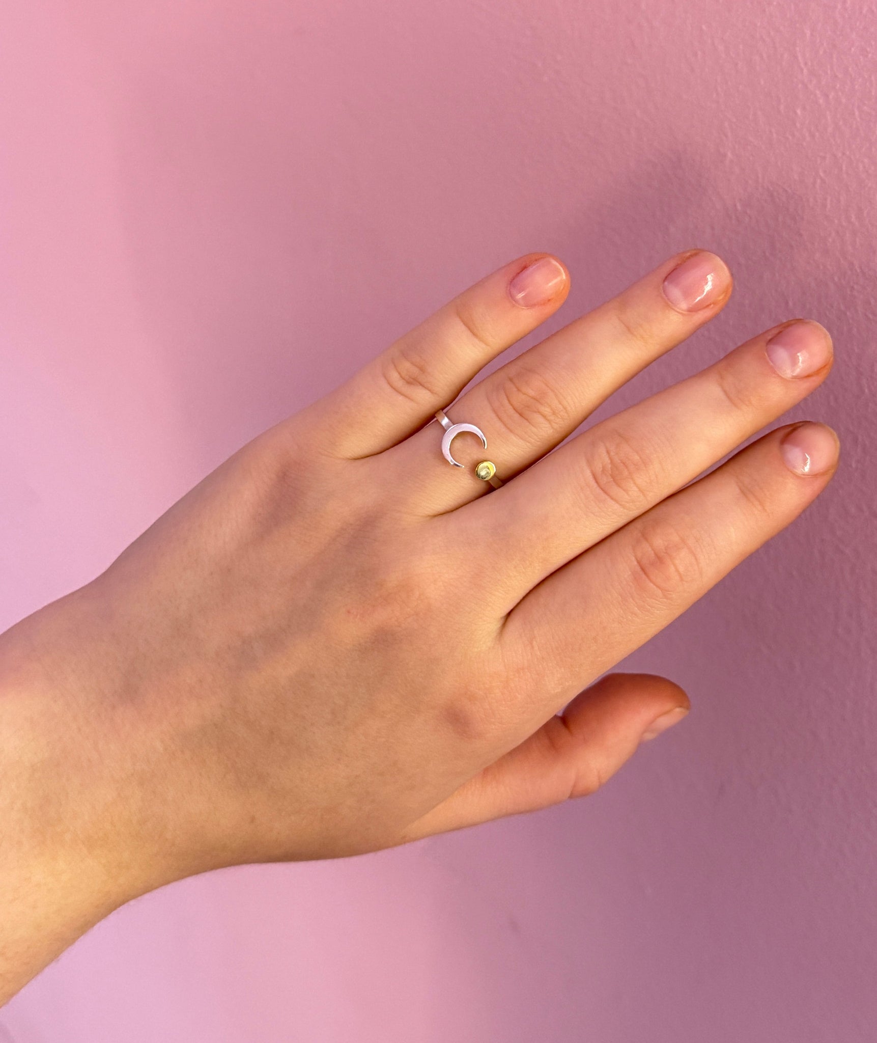 Каблучка Сонце та Місяць Kraplya jewelry