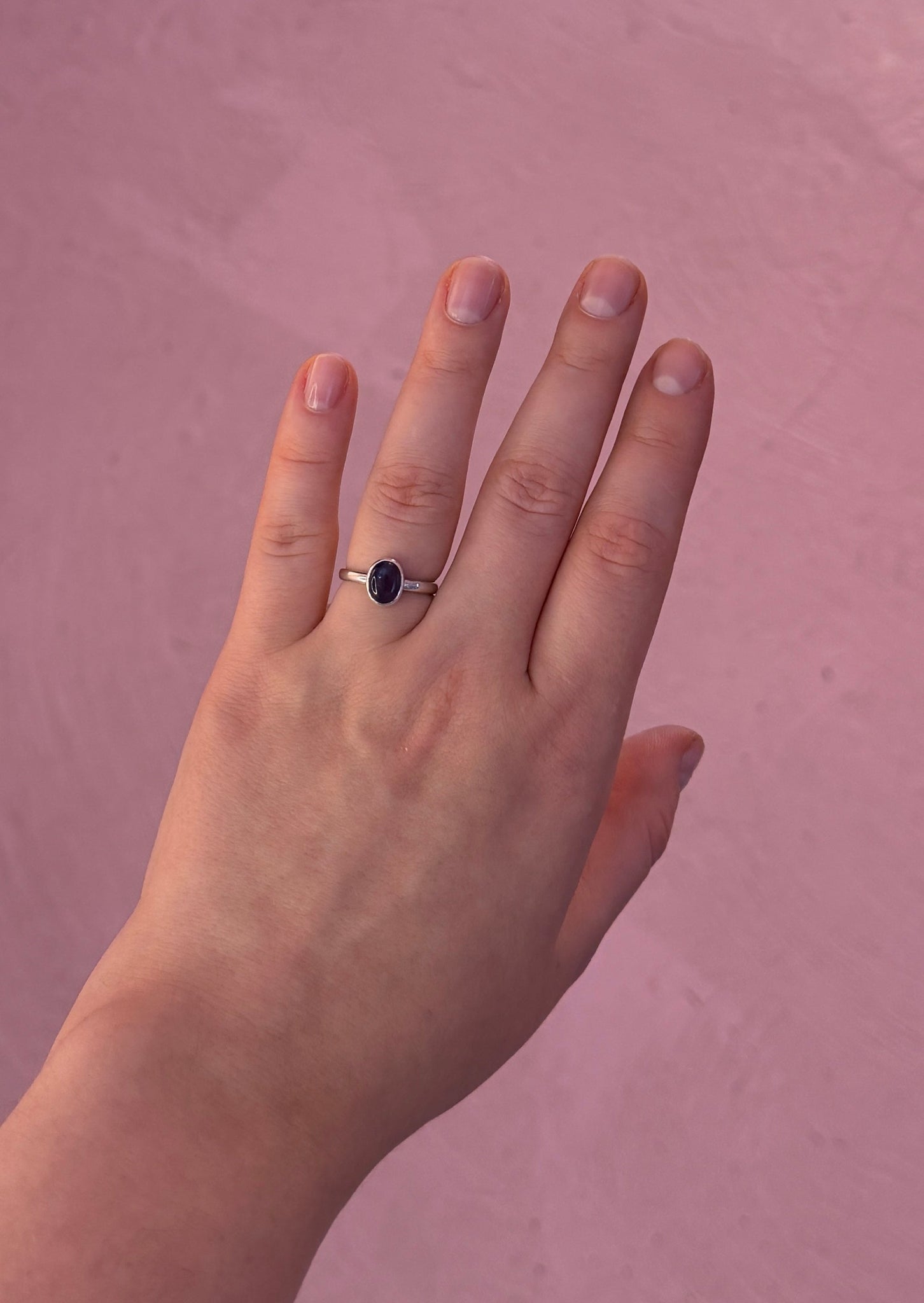 Каблучка Овал з аметистом Kraplya jewelry