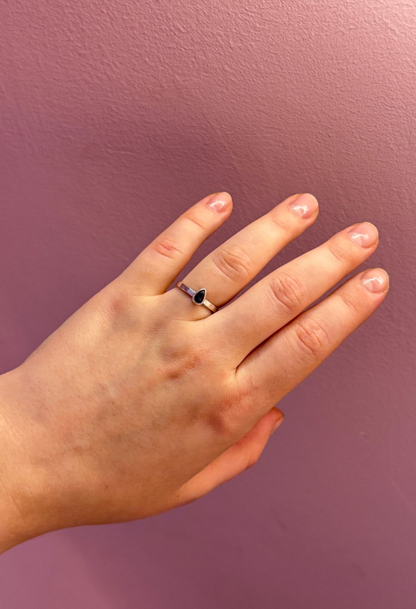 Каблучка Крапля з аметистом Kraplya jewelry