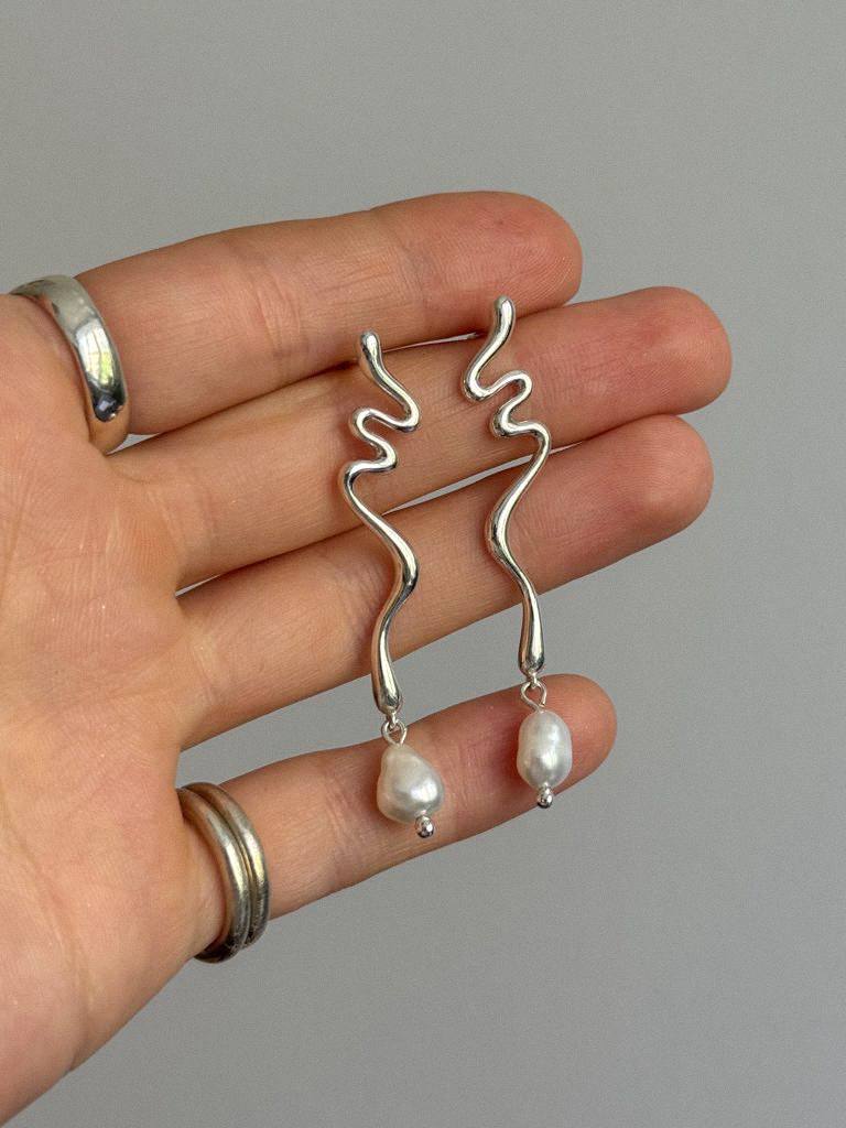 Сережки "Потік" Basenko jewelry