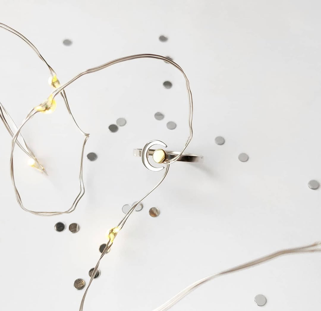 Каблучка Сонце та Місяць Kraplya jewelry