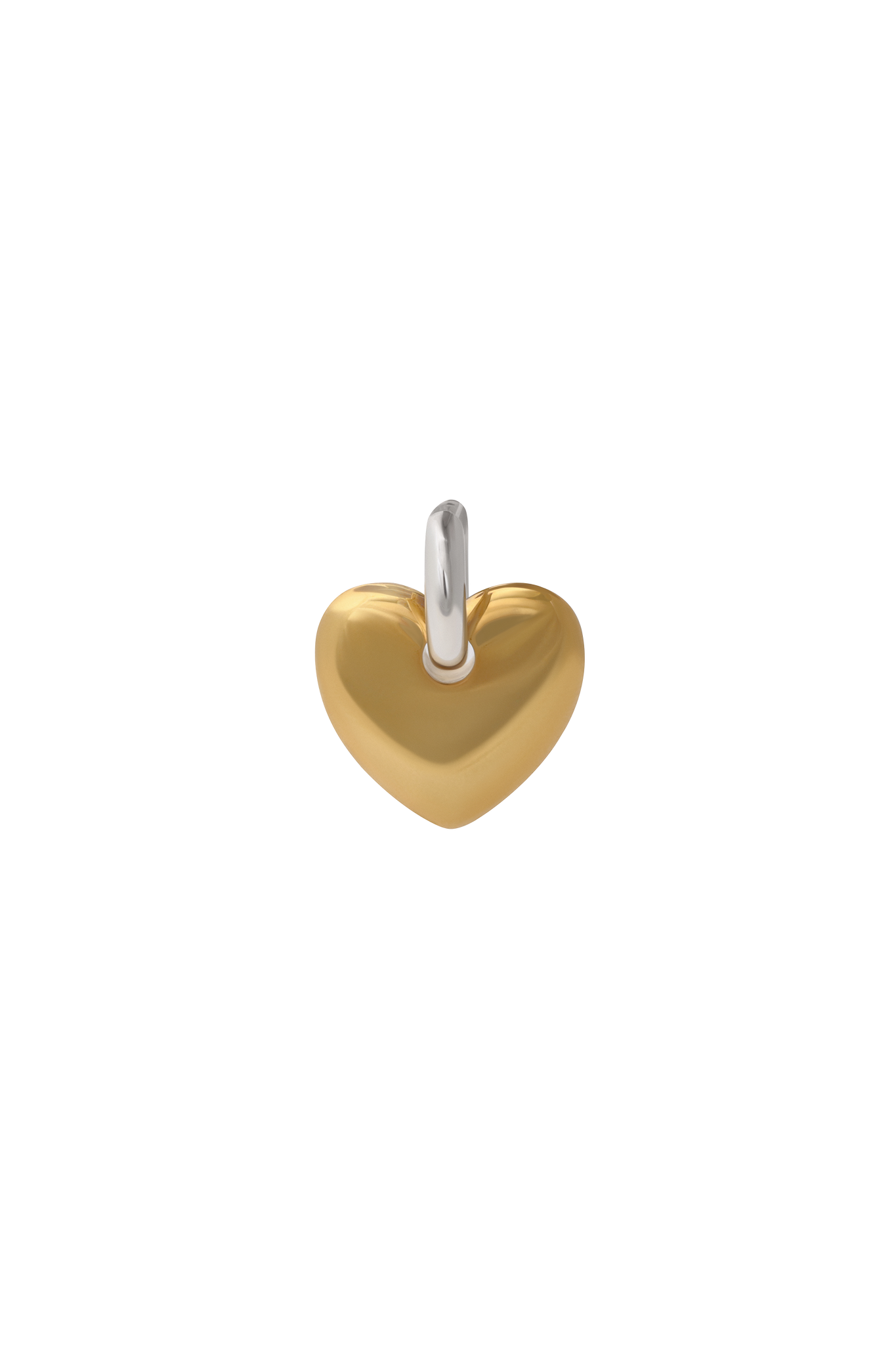 Сережки-хупи з підвіскою "Heart"