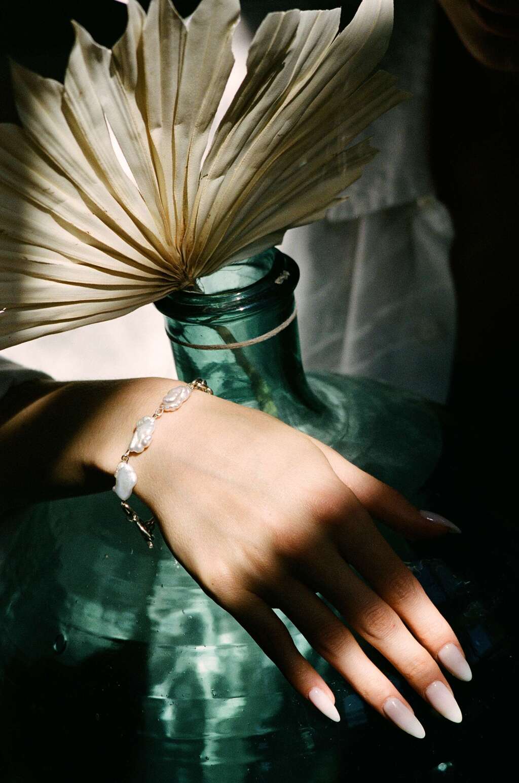 Браслет подвійний з перлинами бароко Medvid jewelry