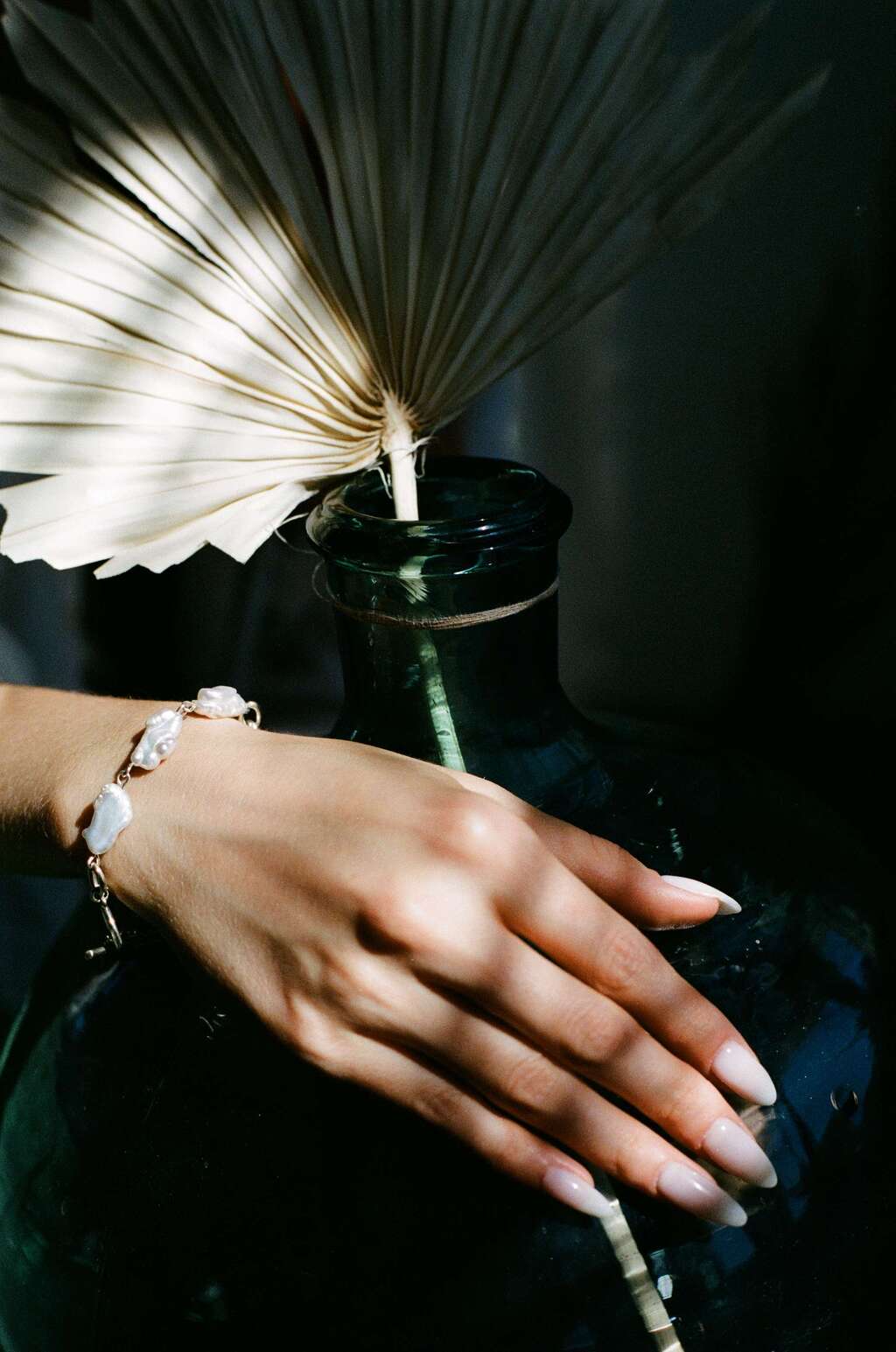 Браслет подвійний з перлинами бароко Medvid jewelry